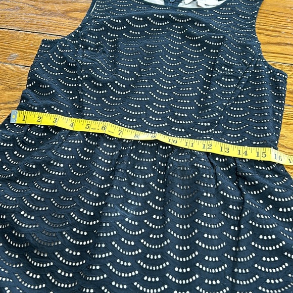 Ann Taylor LOFT sleeveless black cutout style dress. Back zipper. Size 10. - Picture 7 of 10